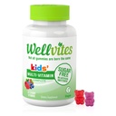 Wellvites Kids Multivitamin Gummi - Zuckerfrei, Vegan, Non-GMO, Vitamin A, D, B6, B12 und C - Keine künstlichen Süßungsmittel, Glutenfrei, Gelatin-frei - 60 Zähler (30 Tage Versorgung)