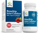 Terry Naturally Rosehip Joint Comfort - Healthy Joint Mobility & Flexibility Support Supplement - Ergänzung mit Typ II Collagen - Joint Structure & Cartilage Supplement - 60 Kapseln