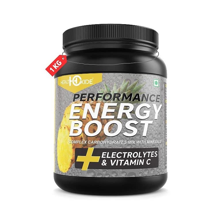 HealthOxide Extra Power Advance Performance Energy Boost Electrolyte Powder | Pineapple Flavour | Hydration & Performance Drink Mix with Sodium, Potassium, Vitamin C & Essential Minerals | Instant Energy Drink for Workout, Sports & Recovery | 1kg