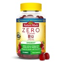 Nature faite Zero Sugar Energy Vitamine B12 Gummies 1000 mcg par portion, B12 Vitamines, Soutien du métabolisme énergétique, Sans aspartame, 110 Gummies sans sucre, 55 jours d'approvisionnement