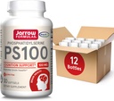 Jarrow Formulas PS100 Phosphatidylserine 100 mg, Dietary Supplement for Brain Health and Cognition Support, 30 Softgels, 10-30 Day Supply, Pack of 12