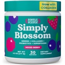 Einfach Blossom Nutrition - Daily Greens & Superfood Powder + Collagen + Probiotika für Frauen Verdauungshilfe. Helfen Sie Ihrer Gesundheit Bloom - 30 Tage Versorgung
