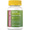 Noor Vitamines halales Vitamines prénatales avec ADH et acide folique, Vitamines essentielles, Gingembre à l'estomac de maman, Fer, Softgels, Vitamine prénatale avant/pendant/après la grossesse (1 mois d'approvisionnement)