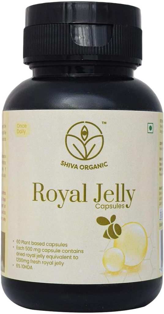 Royal Jelly Capsules - 10 HDA: 6% - Freeze Dried - 60 Kapseln (500mg)