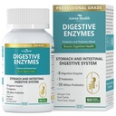 800mg Verdauungsenzyme für Männer und Frauen mit Probiotics & Organic Prebiotics, 8 Key Enzymes, Protease, Amylase & Lipase für Bloating, Gas Relief, Non-GMO | 90 Kapseln