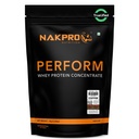 NAKPRO NUTRITION Perform Whey Protein Concentrate | 1kg Coffee | 24g Protein, Trustified Certified