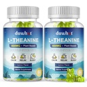 L-Theanine Gummies 400mg, Supplément Théanine à croquer pour les adultes et les enfants 4+, Natural Stress Relief, supplément zzZ & Focus, Vegan, Sucre faible, Non-Drowsy, Lemon Flavor, 120 Chewables