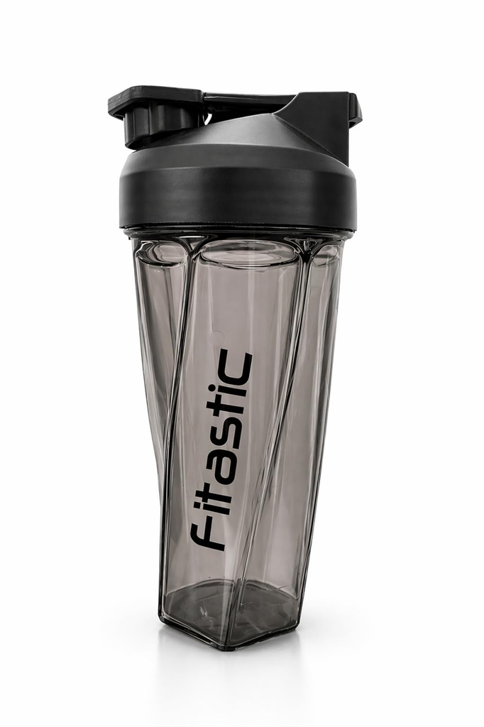 Vortex Shaker Bottle – 700 ml Self-Mixing Shaker for Protein, Gym & Fitness | BPA-Free | No Ball Needed(Charcoal Black) (Black)