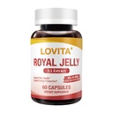 Lovita Royal Jelly 333 mg, 3:1 Konzentrat, mit 20mg 10-HDA, Natürliche Quelle Super Food, unterstützt Hautgesundheit und Energieproduktion, 60 Kapseln