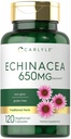 Carlyle Echinacea, 650mg, 120 capsules, supplément végétarien, sans OGM et sans gluten