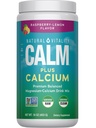 Vitalité naturelle Calme, supplément de magnésium et de calcium, poudre de mélange de boisson soutient une réponse saine au stress, sans gluten, végétalien et non-OGM, citron framboise, 16 oz