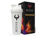 Protein Shaker Bottle 700ml BPA-Free Leakproof Gym Shaker for Fitness & Workouts (White)