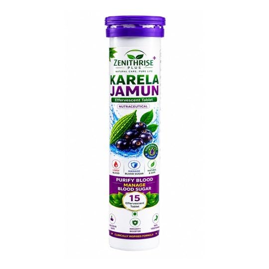 Zenithrise Plus Karela Jamun Effervescent Tablet (15 Tablets)