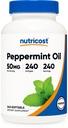 Nutricost Peppermint Oil Softgels (240 SFG) (50 MG) - Glutenfrei, Dritte getestet und GMO frei