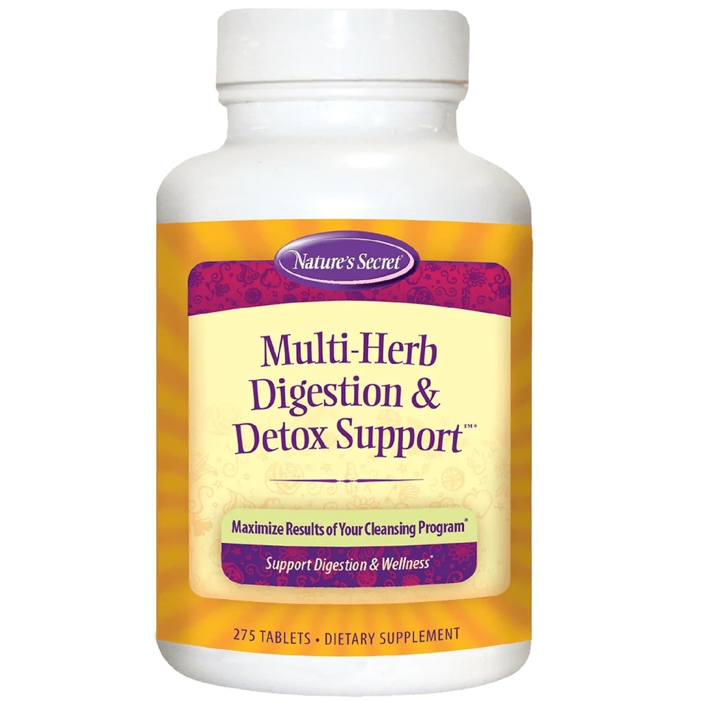 Nature's Secret Multi Herb Digestion und Detox Support Economy Diät Supplement, 275 Count