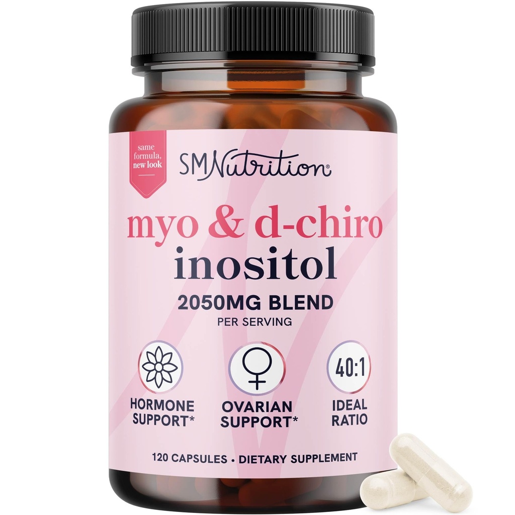 Myo-Inositol & D-Chiro Inositol pour l'équilibre hormonal pour les femmes.