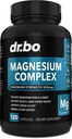 Magnesium Complex Ergänzung Kapseln 500mg - Unterstützung Energie, Entspannung, Leg Cramps & Legs - Hilfe Muskelunterstützung Ergänzungen - Hohe Absorption Premium Mag Citrate Oxid - 120 Kapseln