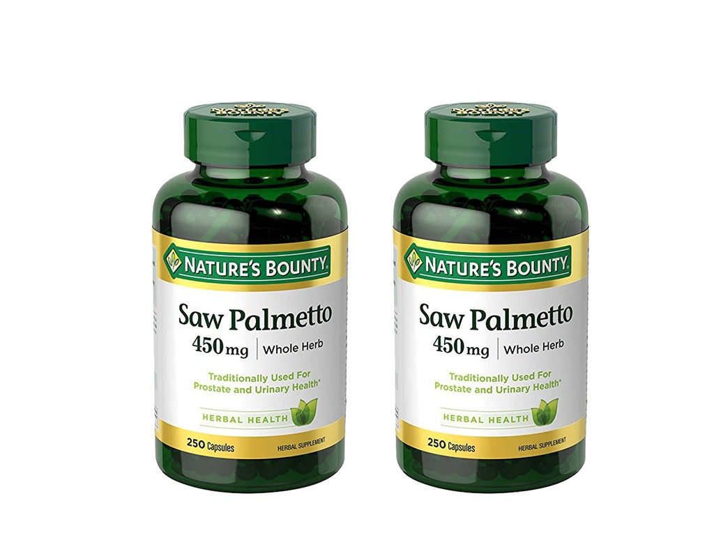 Palmetto à scie de la nature 450 mg Capsules 250 ea (paquet de 2)