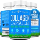 Root Vitality Collagen Peptide Kapseln - Grass-Fed, Weide-Raised Hydrolyzed Protein Supplement für Haut, Haar, & Nails - Non-GMO, Zero Sugar Daily Pills for Men & Women (180 Kapseln)