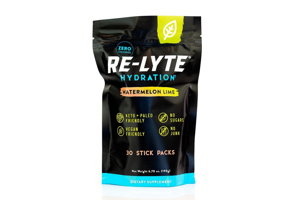 REDMOND Mélange de poudre d'électrolyte d'hydratation re-Lyte, pastèque Lime (30 paquets de bâtons)