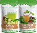 Amla Powder & Haritaki Powder Combo – Powerful Ayurvedic Detox, Digestion Support & Immunity Wellness (Pack of 2)