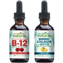 Pourquoi pas naturel bio B12 gouttes et collagène marin liquide avec biotine