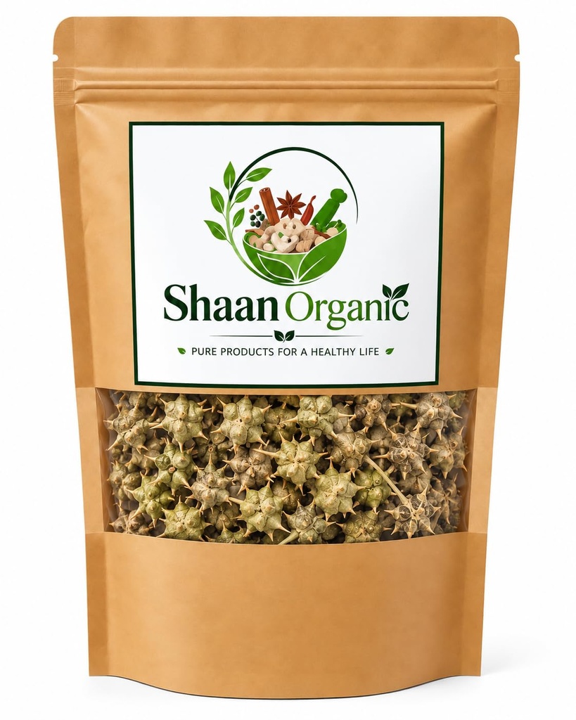 Gokharu Dried Herb | Tribulus Terrestris Whole Plant | Natural Herbal Gokshura | Dried Gokhru Herb for Traditional Ayurvedic Use, 100g