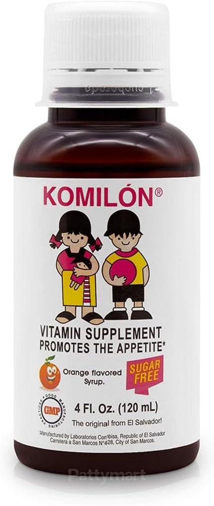 Komilón-Dietary Supplement 4fl oz- Vitamine und Nährstoffe para Estimula el apetito en los niños