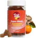 Fungiments Super Shield - Pilzergänzung - Vitamin C, Immune Boost, Pilzmischung, Schwarze Elderberry, Zink - Immununterstützung (30 Pilzgummis)