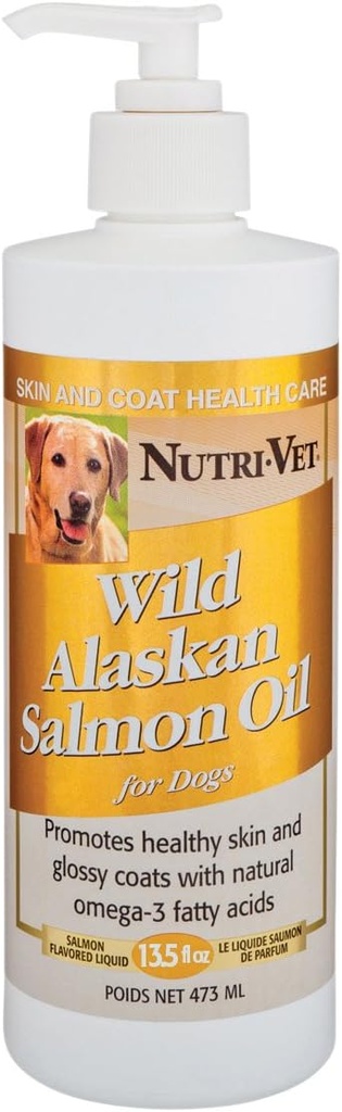 Nutri-Vet Wild Alaskan Lachsöl für Hunde, 13.5-Ounce