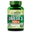 Vlado's Himalayan Organics Vegetarian Omega 3 - 1120 MG Supplement | 3X Strength | Veg DHA | Omega 3 | Algal DHA | Plant Based | No Fish oil Used I Healthy Heart, Joints & Eyes I Omega Capsules for Men & Women- 60 Veg Capsules