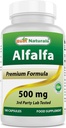 Best Naturals Alfalfa Green Super Food 500 mg 180 Kapseln (180 Count (Pack von 1))