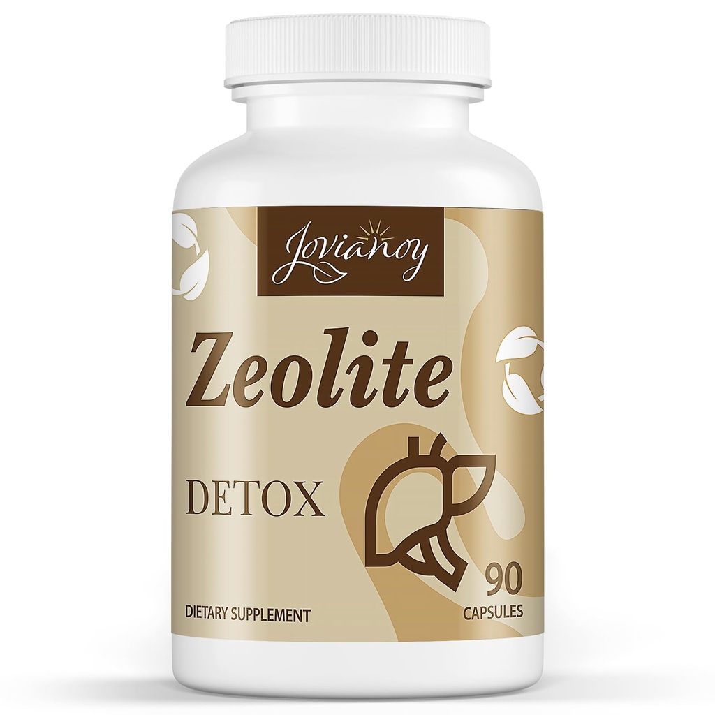 Zeolite Detox Kapseln, Organic Activated Charcoal, Bentonite Clay, 1-2 μm Clinoptilolite, maximale Absorption, Gut Liver Detox Cleanse Vollkörper für Frauen Männer, 90 Kapseln