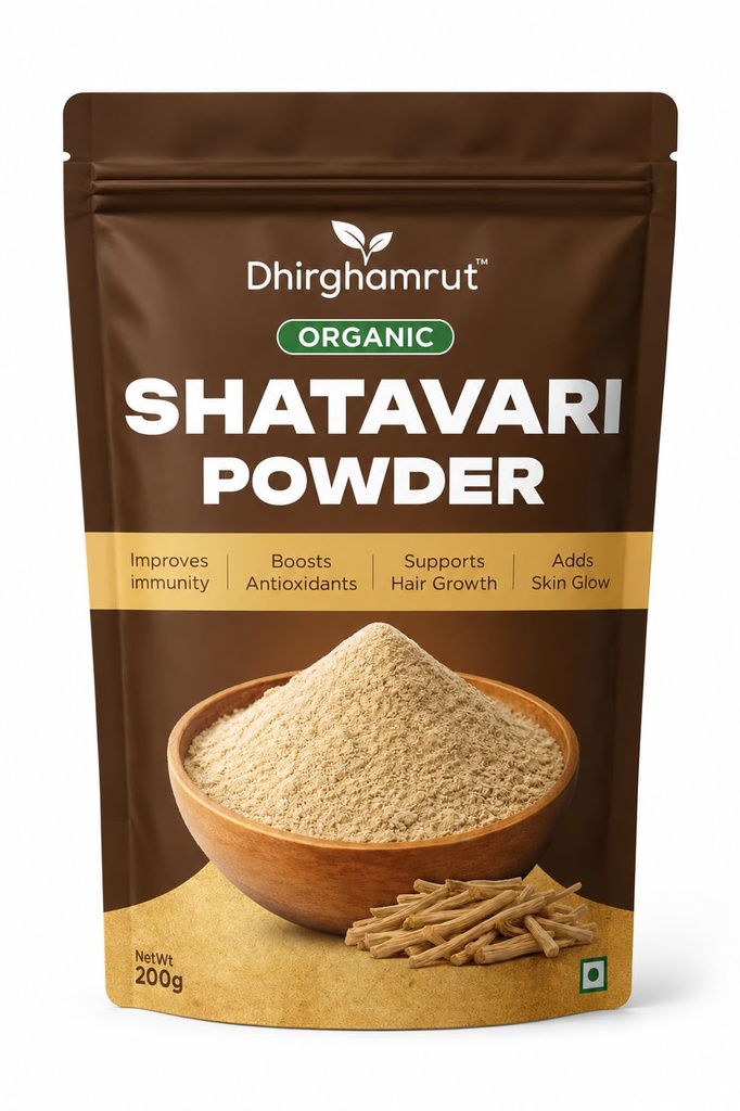 Shatavari Powder Organic 200gm | Lab Tested, Natural Shatavari