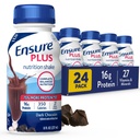 Ensure Plus Dark Chocolate Nutrition Shake | Meal Ersatz Shake | Ready to Drink | 16g Protein und 27 Vitamine und Mineralien | 8 fl oz - 24 Pack