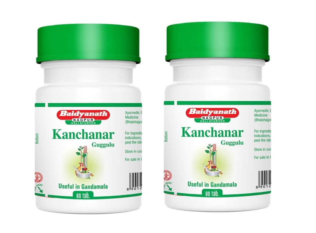 Baidyanath Asli Ayurved Kanchanar Guggulu 80 Tablets Pack Of 2