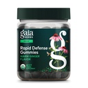 Gaia Herbs Rapid Defense Gummies - Supports Immune Health* - with Propolis, Ginger & Echinacea - USDA Organic - 60 Vegetarian Gummies (30 Servings)