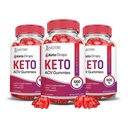 Laboratoires justifiés (3 pack Keto gouttes Gommies Keto ACV Formule 1000MG Keto gouttes Gommies Keto vinaigre de cidre de pomme formulé avec jus de pomme de grenade poudre B12 Vegan Non OGM 180 Gommys