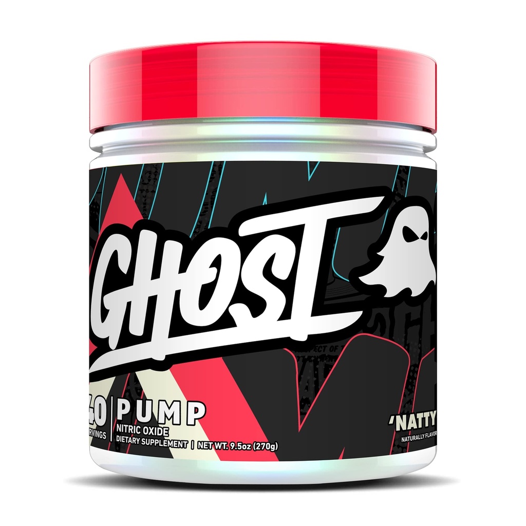 GHOST Pumpe Nitric Oxide Powder, Natty - 40 Servierungen - Zucker & Stim-Free Pre-Workout Ergänzungen - L-Citrulline, Argininin Nitrat & L-Glutathione - Soja & Gluten-Free, Vegan