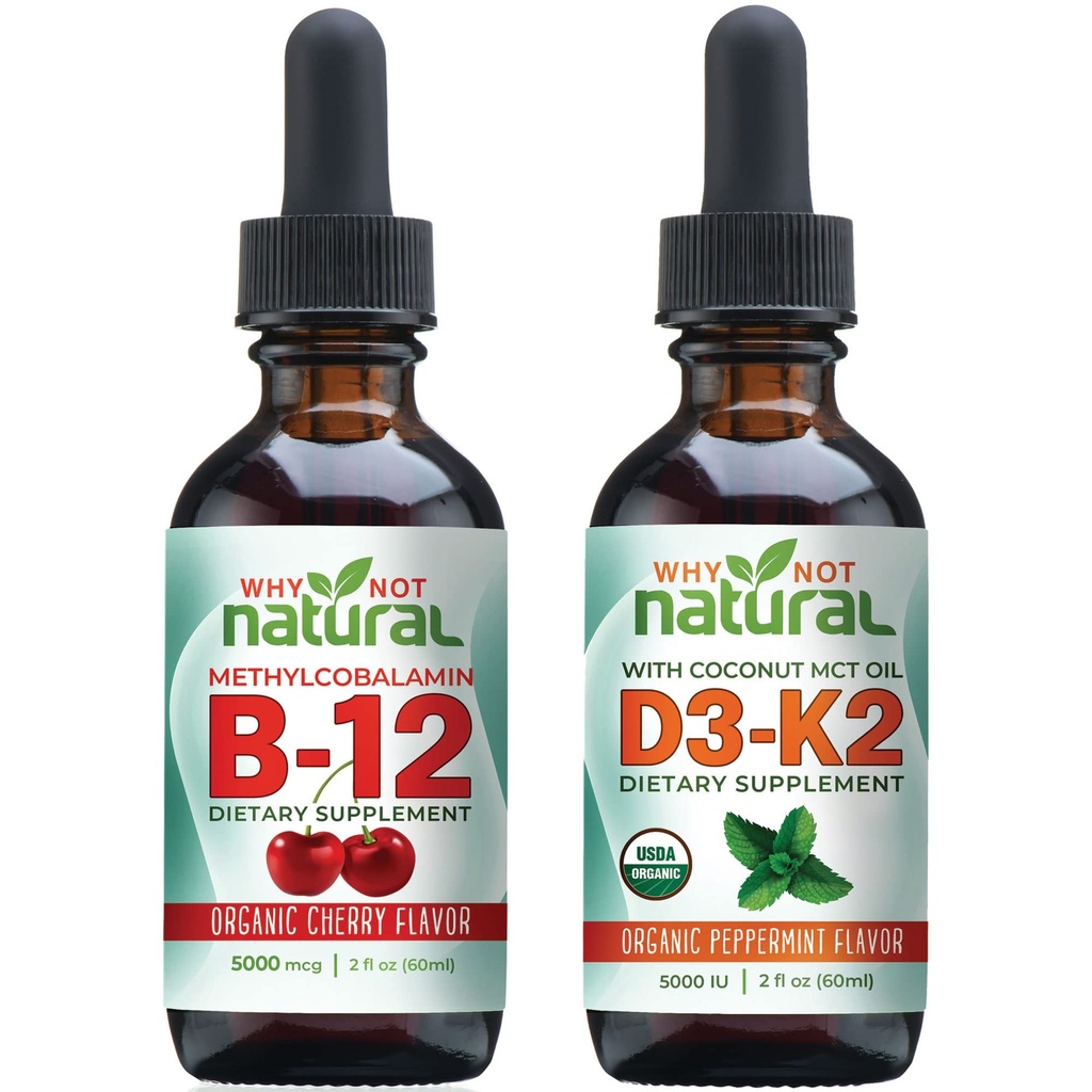 Warum nicht natürliche organische Vitamin B12 und Vitamin D3 K2 Flüssigkeitstropfen