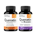 Sandhu's Quercetin 1000mg & Quercetin mit Bromelain 1000mg Pro Serving Bioflavonoids Supplement Complex| unterstützt Immungesundheit für Männer und Frauen