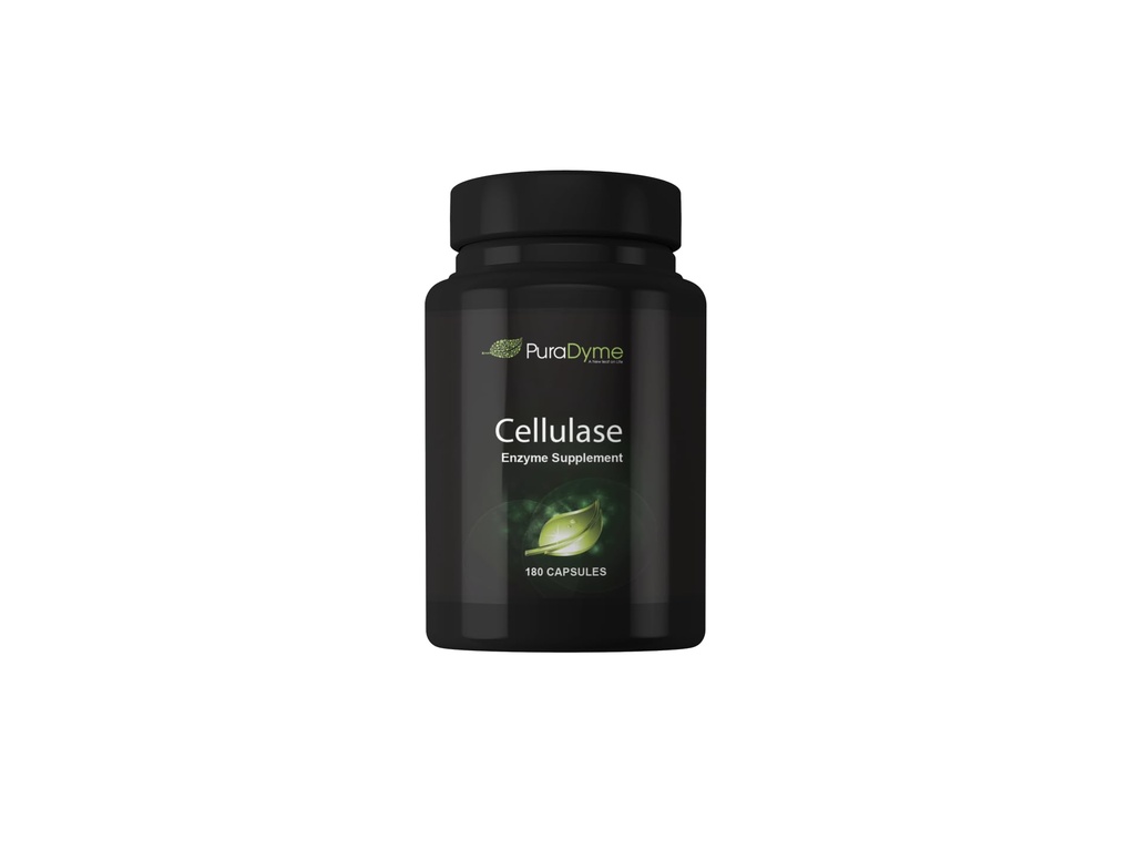 PuraDyme - Cellulase Enzyme Supplement, unterstützt Verdauungsgesundheit, 180 Kapseln