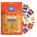 NATPAT Focus Patch-Fokus-Aufkleber für Kinder und Erwachsene - Gesunde Gehirn-Unterstützungen für Aufmerksamkeit, Fokus und Konzentration - chemisch und Drug Free - 24 Count - BuzzPatch Natural Patch