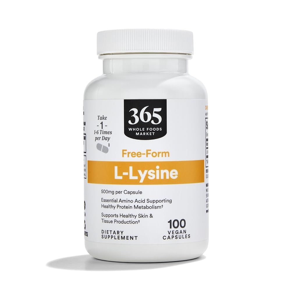 365 par marché des aliments entiers, L-Lysine 500mg, 100 Nombre
