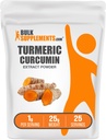 BulkSupplements.com Kurkuma-Extrakt-Pulver - aus Kurkuma-Root, Curcumin-Ergänzungen, Kurkuma-Pulver - Glutenfrei, 1g pro Servierung, 25g (0.88 oz) (Pack von 1)