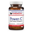 Physician's Strength Power-C - 90 Kapseln - Raw Food Vitamin C + Flavonoids aus Camu Camu, Acerola Cherry, Rhus coriaria & Rose Hip - Kosher - 30 Servietten