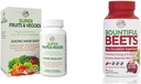 COUNTRY FARMS Super Fruits Veggies Antioxidans Immune Energy Digestive Capsules + Bountiful Beets Nitric Oxid Zirkulation Immunkapseln Bundle, 30 + 90 Portionen