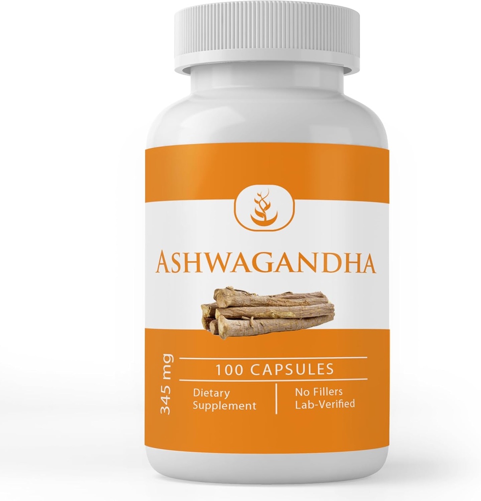 PURE ORIGINAL INGRÉDIENTS Ashwagandha (100 Capsules) Toujours Pure, Pas d'additifs ou de remplissages, Verifié en laboratoire
