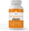 PURE ORIGINAL INGRÉDIENTS Ashwagandha (100 Capsules) Toujours Pure, Pas d'additifs ou de remplissages, Verifié en laboratoire
