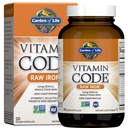 Garden of Life Multi 120 Capsules pour femmes + Code Vitamine Fer brut 30ct Capsules